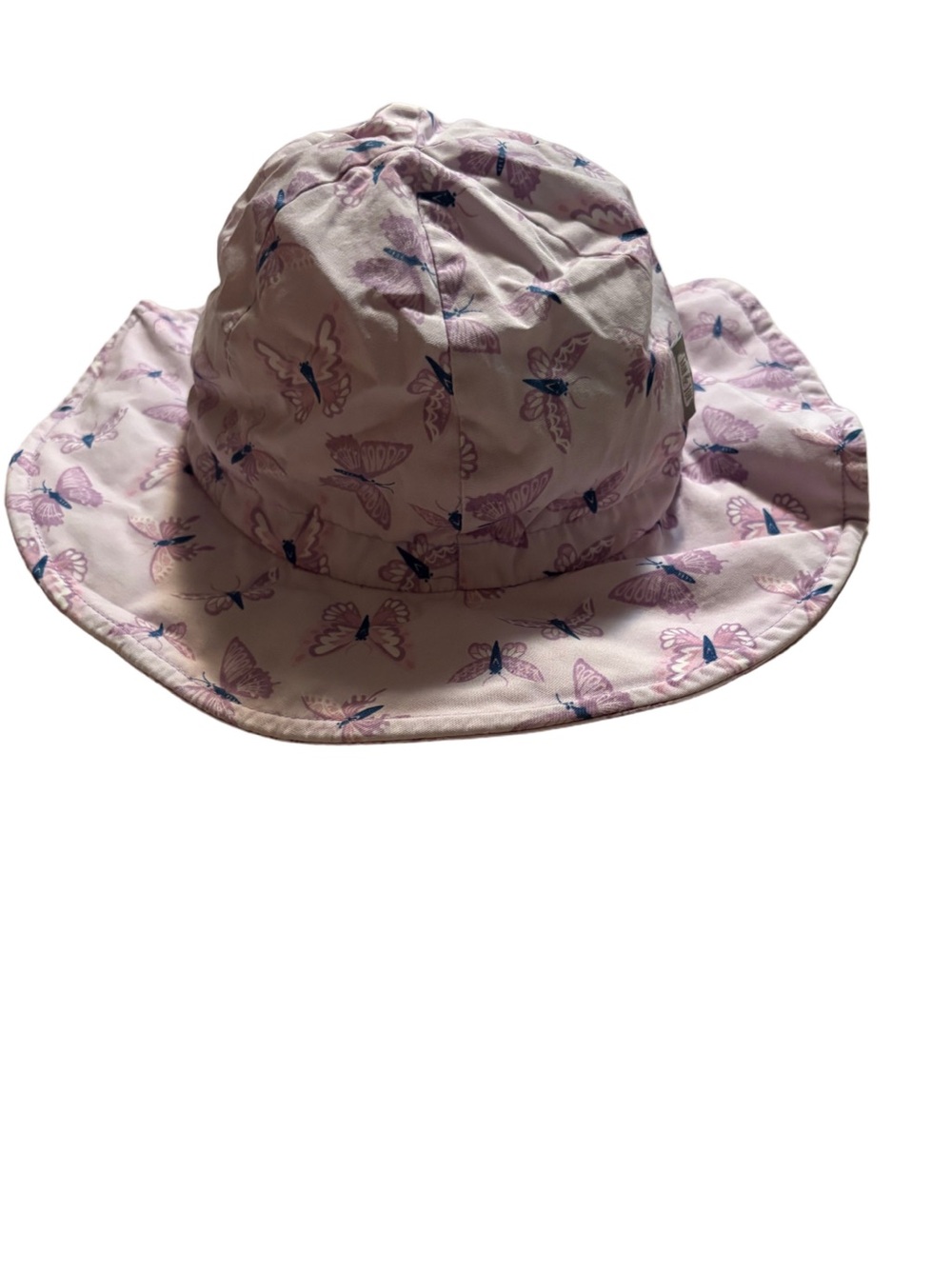 Toddler Jan and Jul Purple Butterfly Sun Hat Size Large